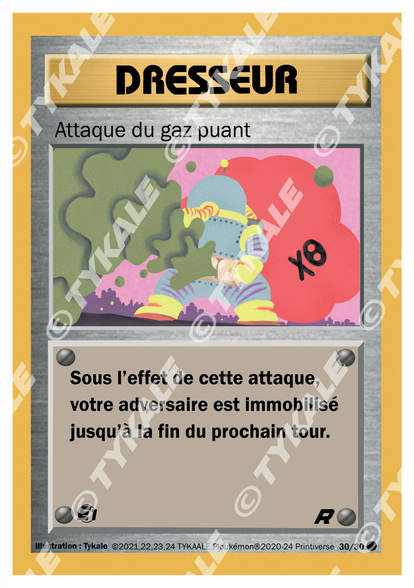 Carte Attaque du gaz puant — série Team Raclette