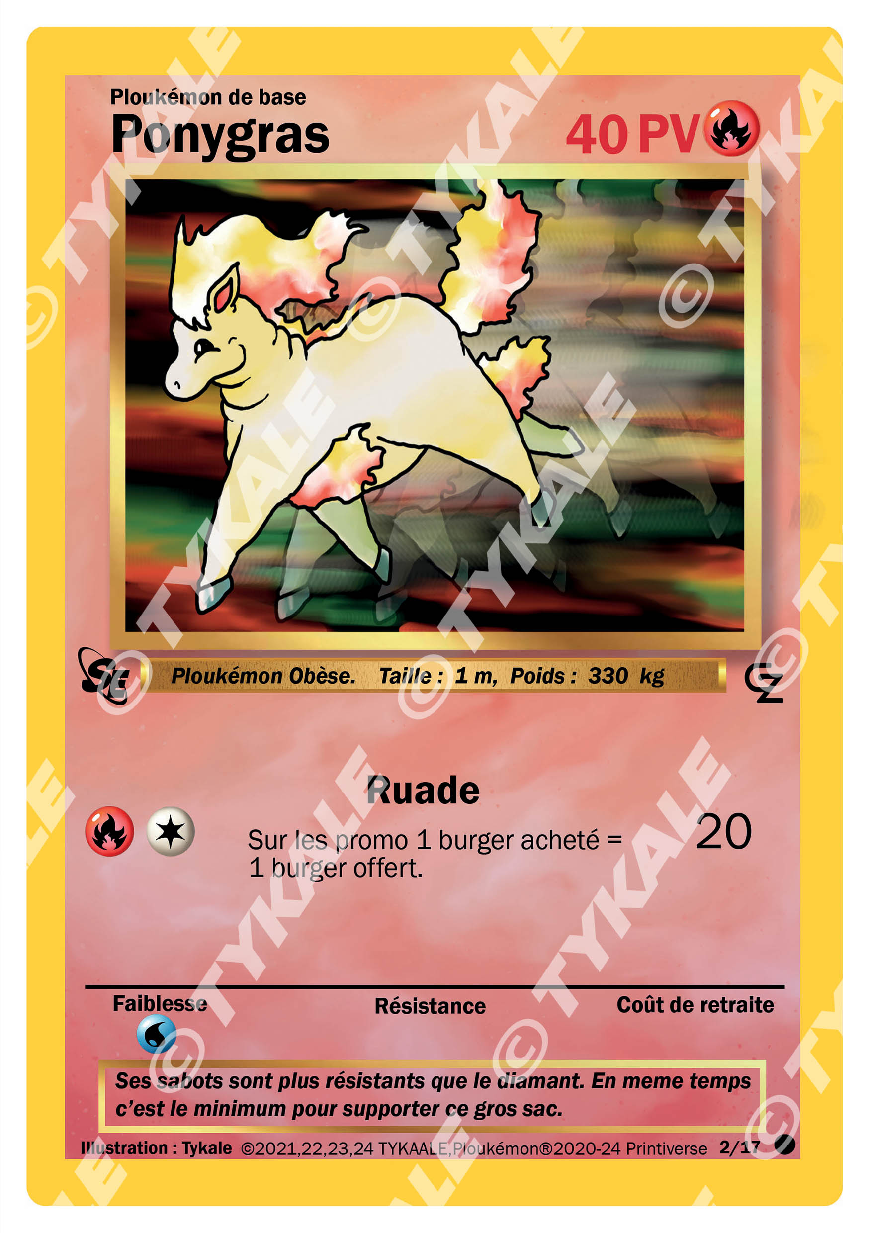 Carte Ponygras — série Game Zone