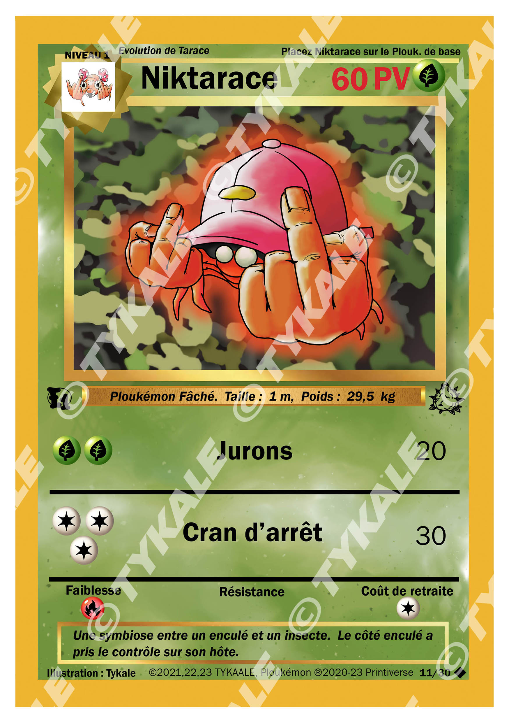 Carte Niktarace — série Fleurs