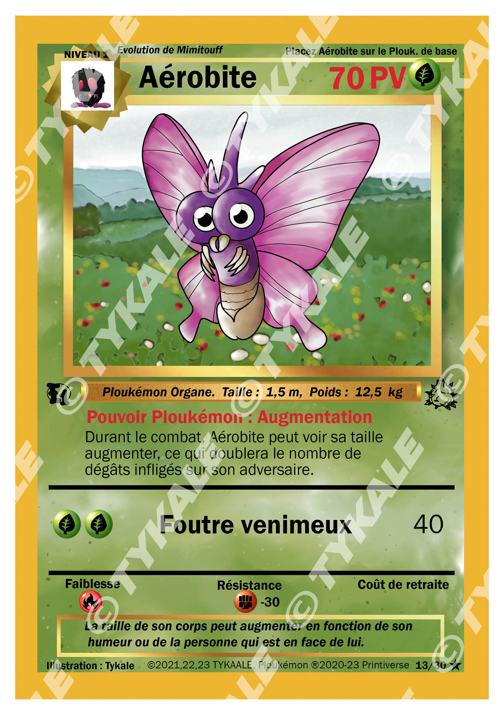 Carte Aérobite — série Fleurs