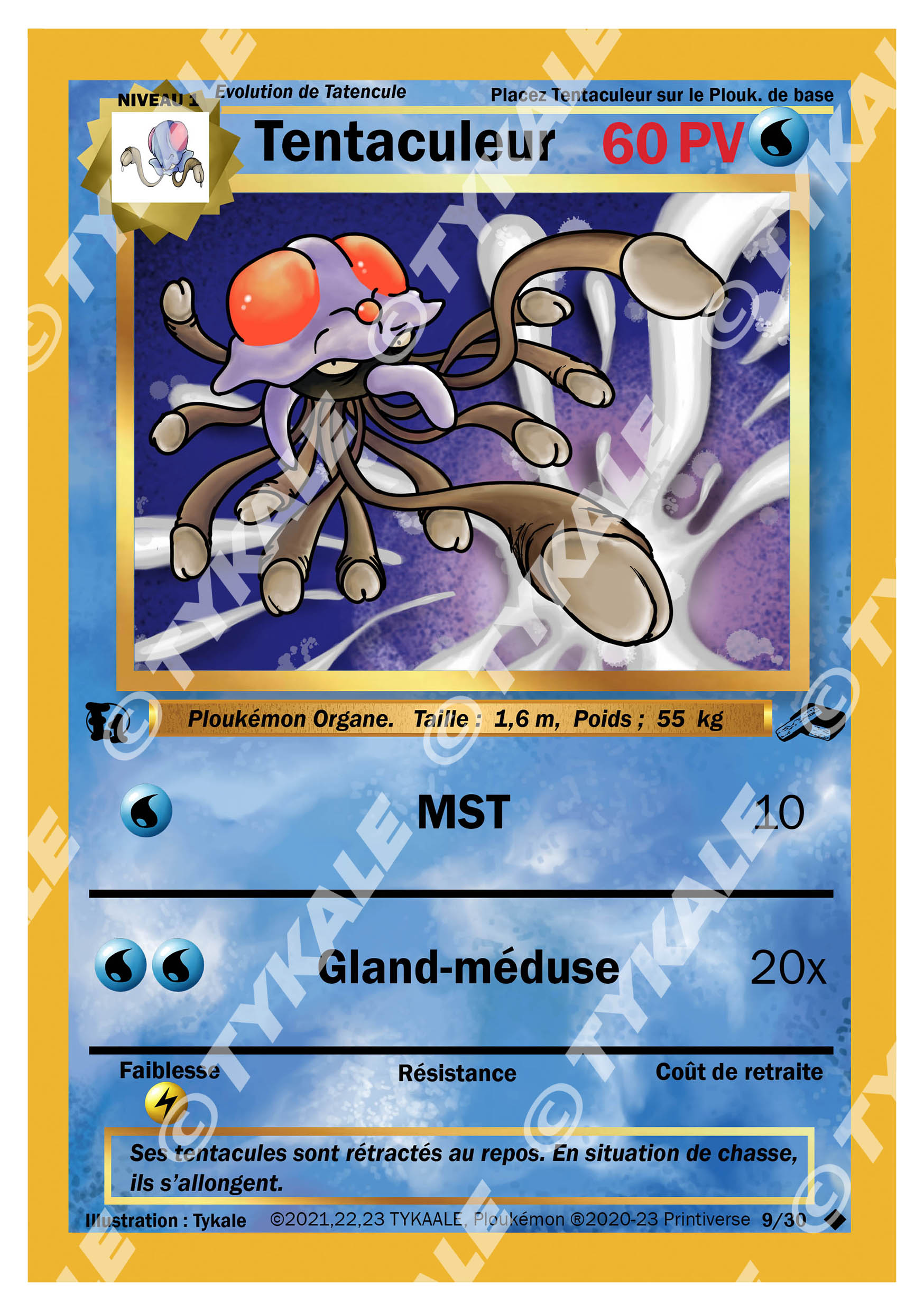 Carte Tentaculeur — série Résine