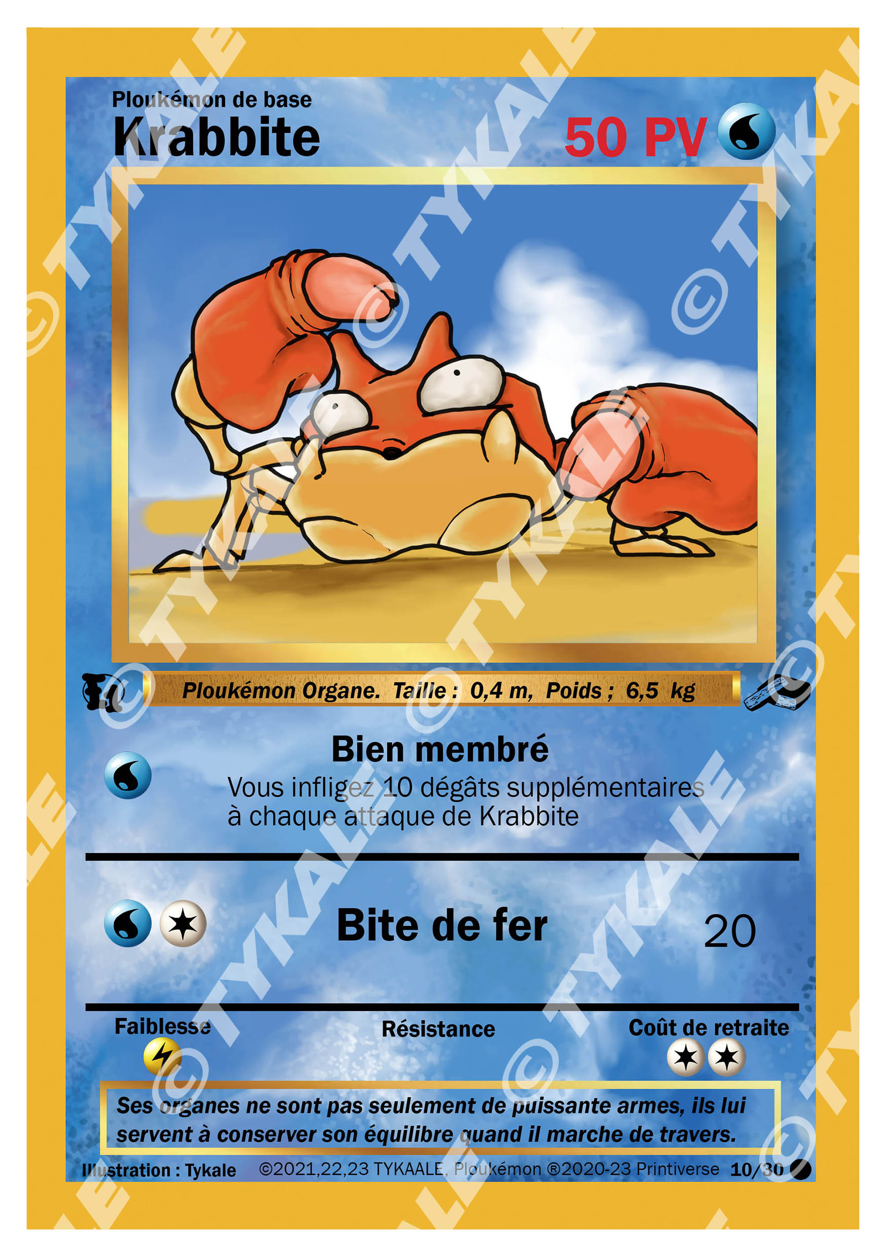 Carte Krabbite — série Résine