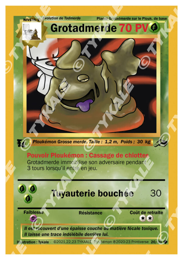 Carte Grotadmerde — série Résine