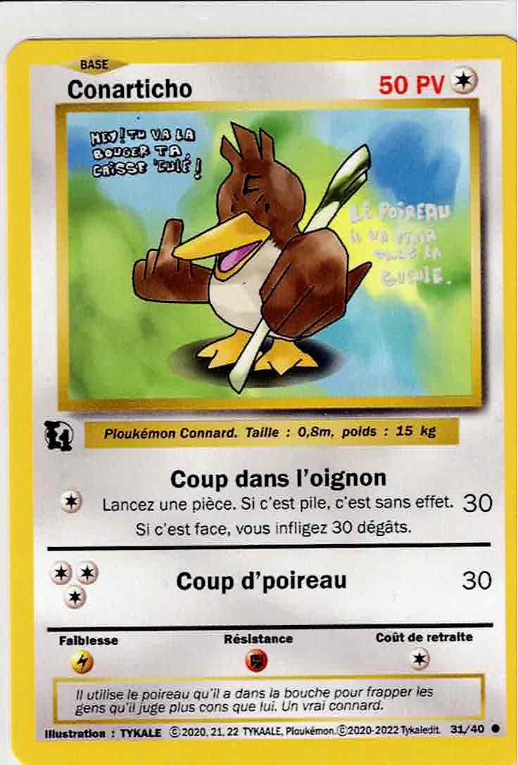 Image originale de la carte Conarticho