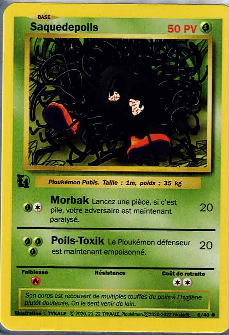 Image originale de la carte Saquedepoils