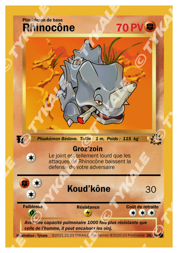 Image originale de la carte Rhinocône