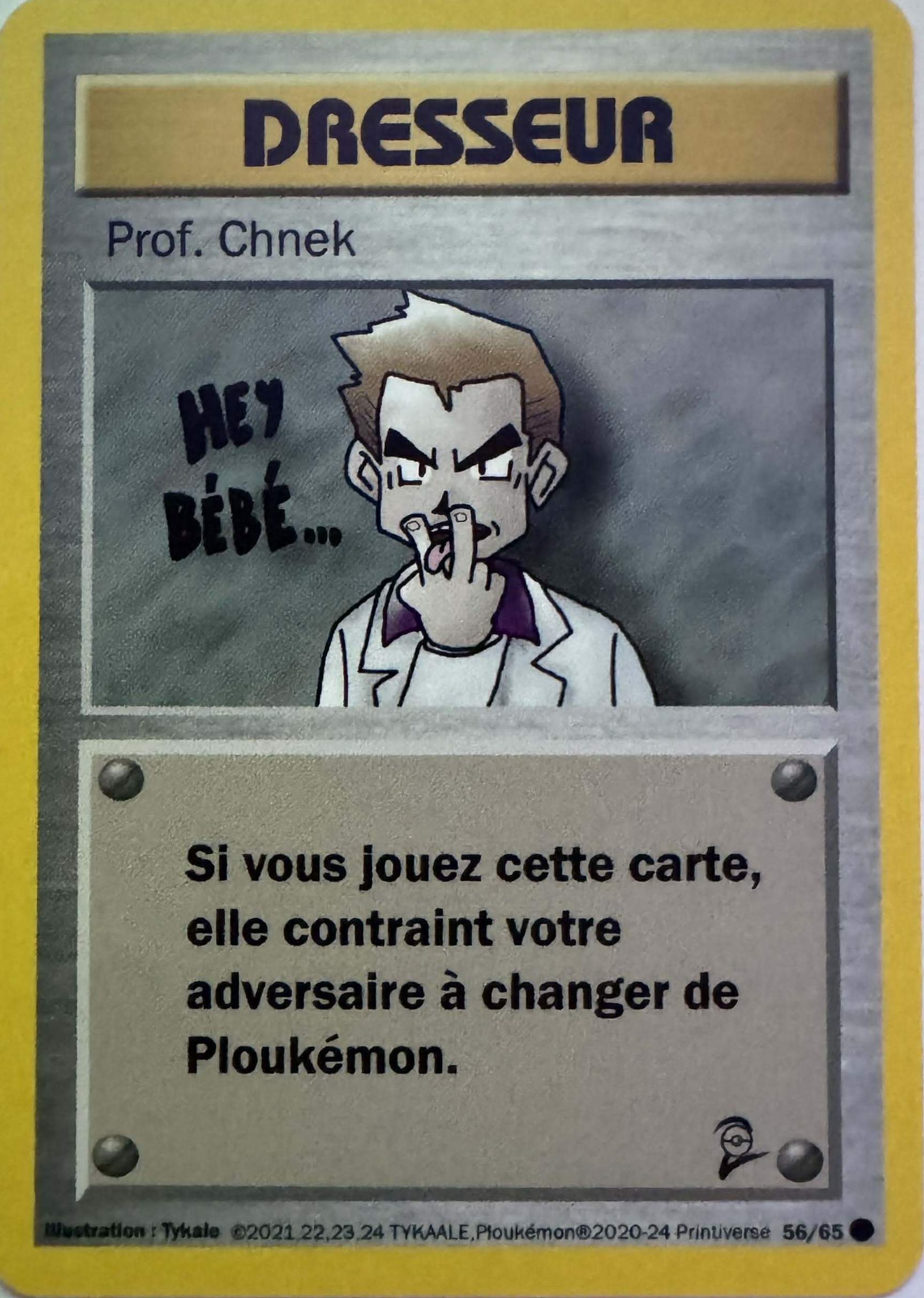 Image originale de la carte Prof. Chnek