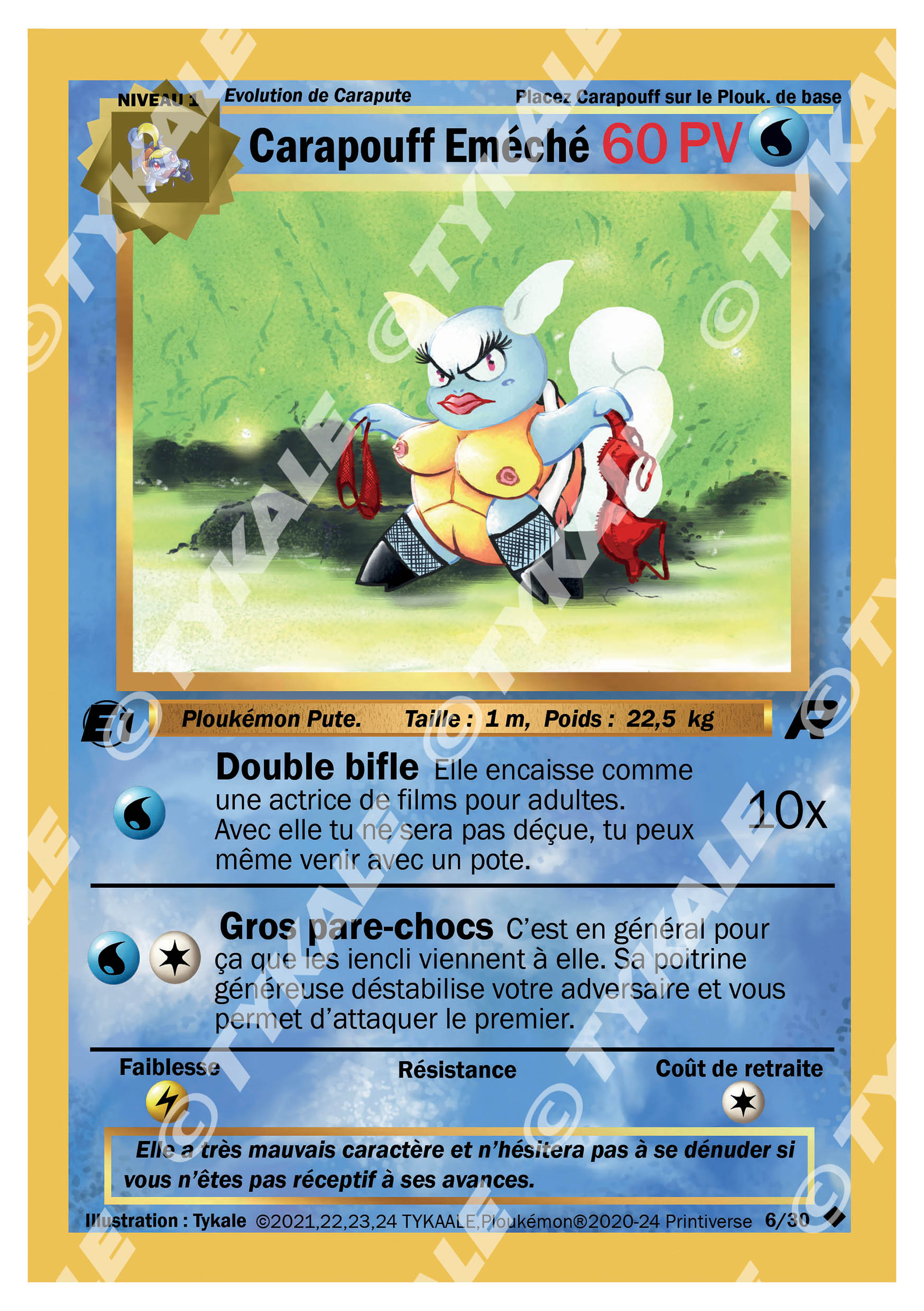 Carte Carapouff Emeché — série Team Raclette