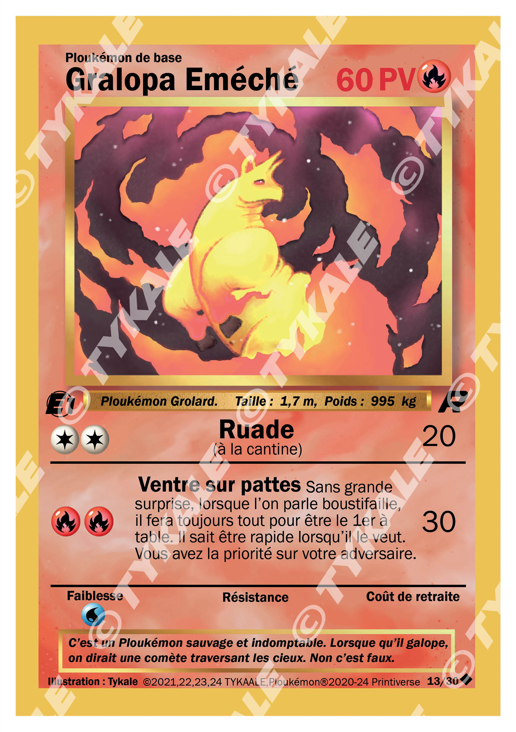 Carte Gralopa Eméché — série Team Raclette